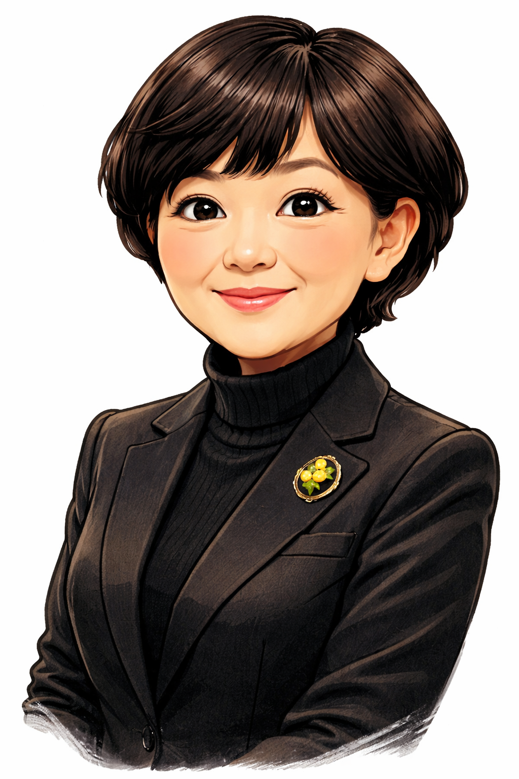 최영미 캐리커처